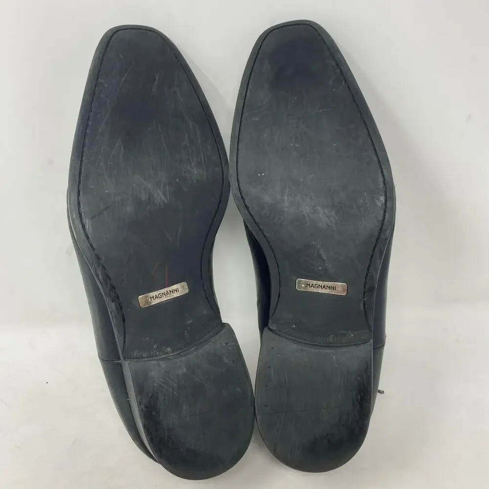 Magnanni Oxford Men's Black Leather Shoes Size 11